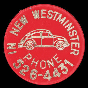 Canada, New Westminster Volkswagon Ltd., aucune dénomination : 1972