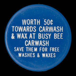 Canada, Busy Bee Car Wash, 50 cents : 1975