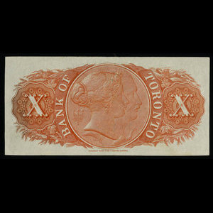 Canada, Bank of Toronto (The), 10 dollars : 2 janvier 1937