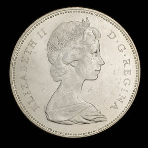 Canada, Élisabeth II, 1 dollar : 1965