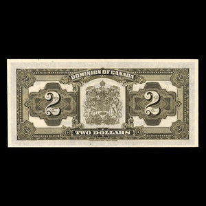 Canada, Dominion du Canada, 2 dollars : 23 juin 1923