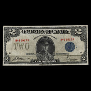 Canada, Dominion du Canada, 2 dollars : 23 juin 1923