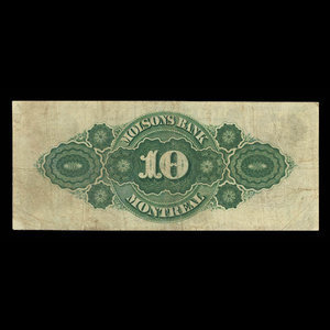 Canada, Molsons Bank, 10 dollars : 3 juillet 1899