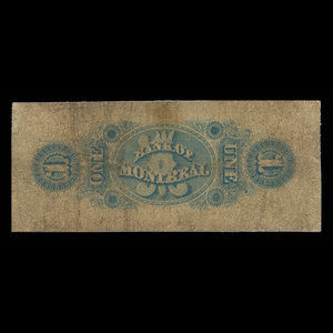 Canada, Banque de Montréal, 1 dollar : 2 janvier 1857