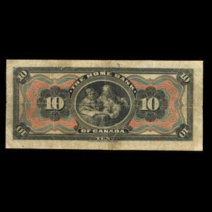 Canada, Home Bank of Canada, 10 dollars : 1 mars 1904