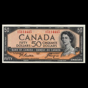 Canada, Banque du Canada, 50 dollars : 1954