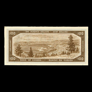 Canada, Banque du Canada, 100 dollars : 1954