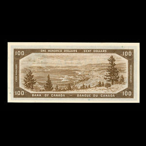 Canada, Banque du Canada, 100 dollars : 1954