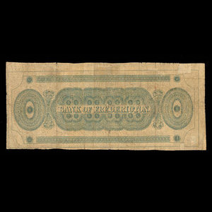 Canada, Bank of Fredericton, 5 shillings : 8 mai 1837