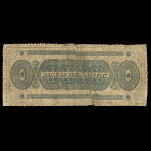 Canada, Bank of Fredericton, 5 shillings : 6 mars 1838