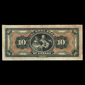 Canada, Home Bank of Canada, 10 dollars : 2 mars 1914