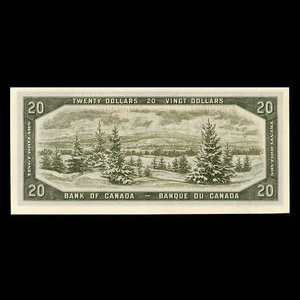 Canada, Banque du Canada, 20 dollars : 1954