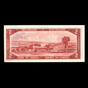 Canada, Banque du Canada, 2 dollars : 1954