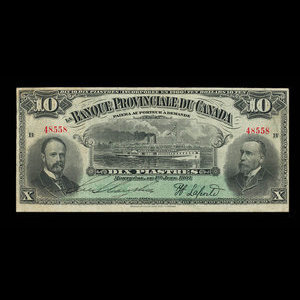 Canada, Banque Provinciale du Canada, 10 dollars : 1 juin 1907