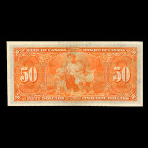 Canada, Banque du Canada, 50 dollars : 2 janvier 1937