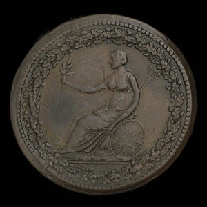 Canada, inconnu, 1/2 penny : 1813