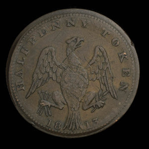 Canada, inconnu, 1/2 penny : 1813