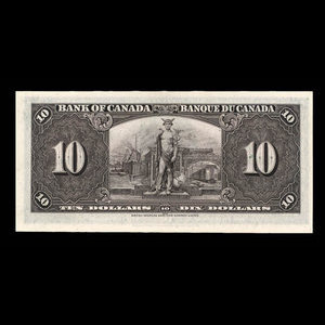 Canada, Banque du Canada, 10 dollars : 2 janvier 1937