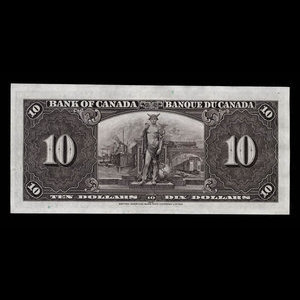 Canada, Banque du Canada, 10 dollars : 2 janvier 1937