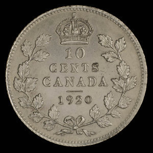 Canada, Georges V, 10 cents : 1920