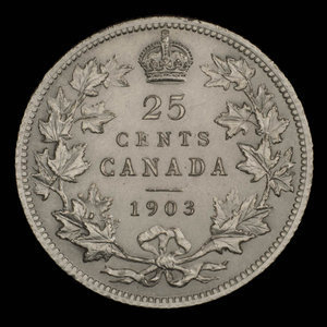 Canada, Édouard VII, 25 cents : 1903