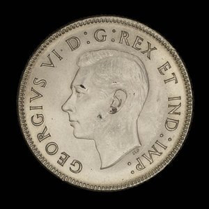 Canada, Georges VI, 25 cents : 1938