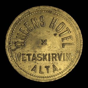 Canada, Queens Hotel, 1 consommation : 1909