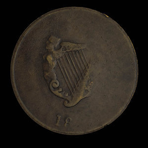 Canada, inconnu, 1/2 penny : 1820