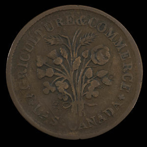 Canada, inconnu, 1 sou : 1838