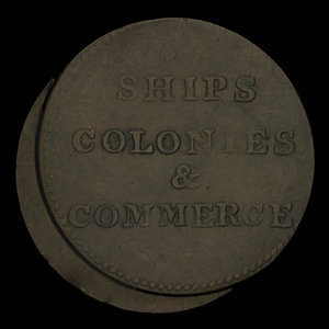 Canada, inconnu, 1/2 penny : 1835