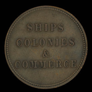 Canada, inconnu, 1/2 penny : 1835