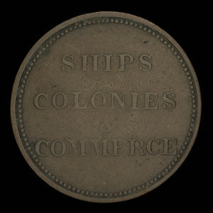 Canada, inconnu, 1/2 penny : 1835