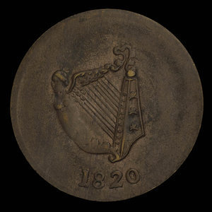 Canada, inconnu, 1/2 penny : 1820