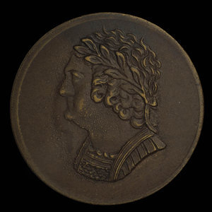 Canada, inconnu, 1/2 penny : 1820