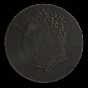 Canada, inconnu, 1/2 penny : 1820