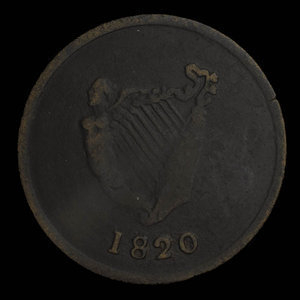 Canada, inconnu, 1/2 penny : 1820