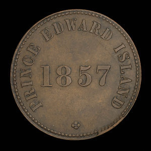 Canada, George Davies, 1/2 penny : 1857