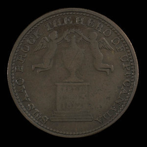 Canada, inconnu, 1/2 penny : 1816