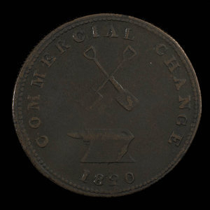 Canada, inconnu, 1/2 penny : 1820