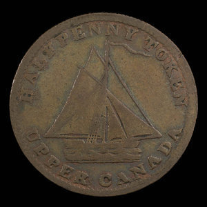 Canada, inconnu, 1/2 penny : 1823