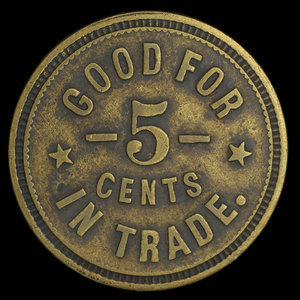 Canada, Central Hotel, 5 cents : 1894