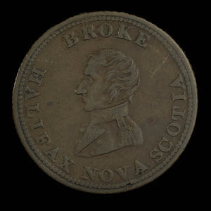 Canada, inconnu, 1/2 penny : 1814