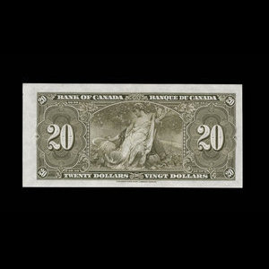 Canada, Banque du Canada, 20 dollars : 2 janvier 1937