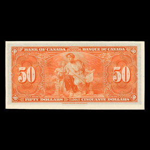 Canada, Banque du Canada, 50 dollars : 2 janvier 1937