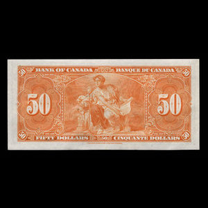 Canada, Banque du Canada, 50 dollars : 2 janvier 1937