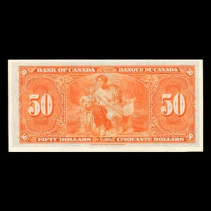 Canada, Banque du Canada, 50 dollars : 2 janvier 1937