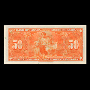 Canada, Banque du Canada, 50 dollars : 2 janvier 1937