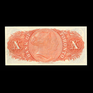 Canada, Bank of Toronto (The), 10 dollars : 2 janvier 1935