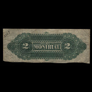 Canada, Dominion du Canada, 2 dollars : 1 juillet 1870