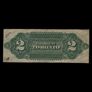 Canada, Dominion du Canada, 2 dollars : 1 juillet 1870